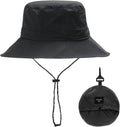 Fischerhut – für Damen, für Herren, klappbar, verstellbar, schwarz