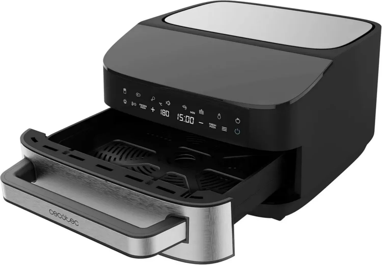 Cecotec 2200W Elektrischer Pizzaofen, 13-Zoll Pizzastein, Touchscreen, 8 Programme, 40-230°C Einstellbar, Ober-/Unterhitze